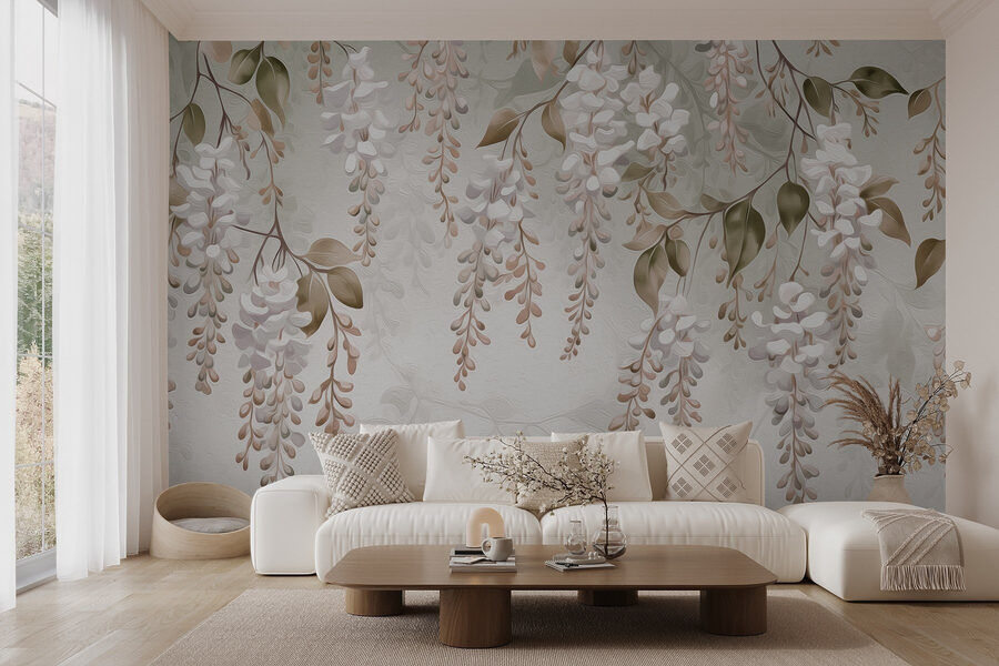 Delicado arreglo floral en tonos suaves