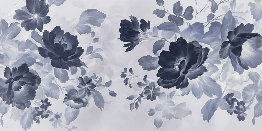 Precioso estampado floral en colores suaves