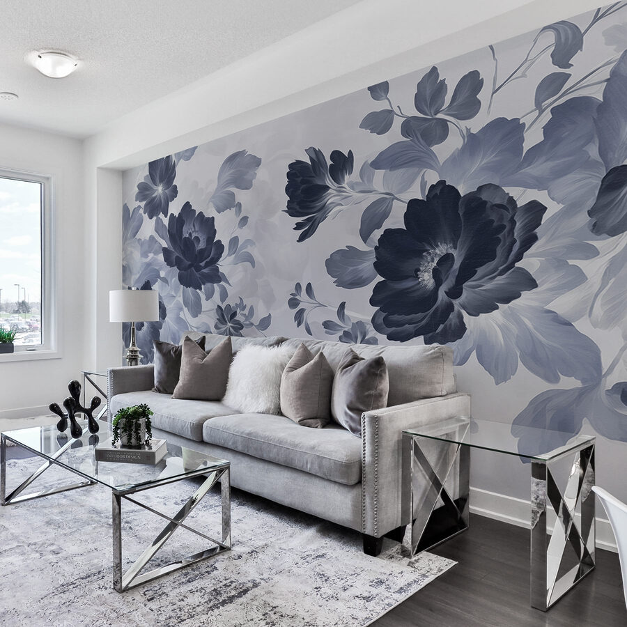 Precioso estampado floral en colores suaves