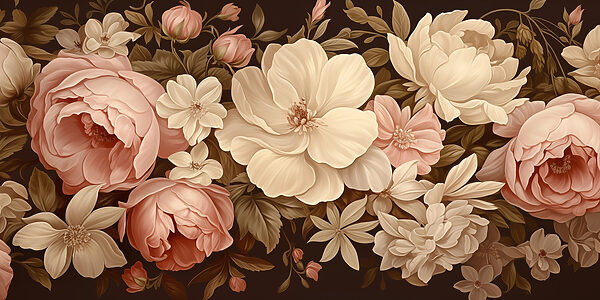 Exuberantes flores en suaves tonos pastel Exuberantes flores en suaves tonos pastel