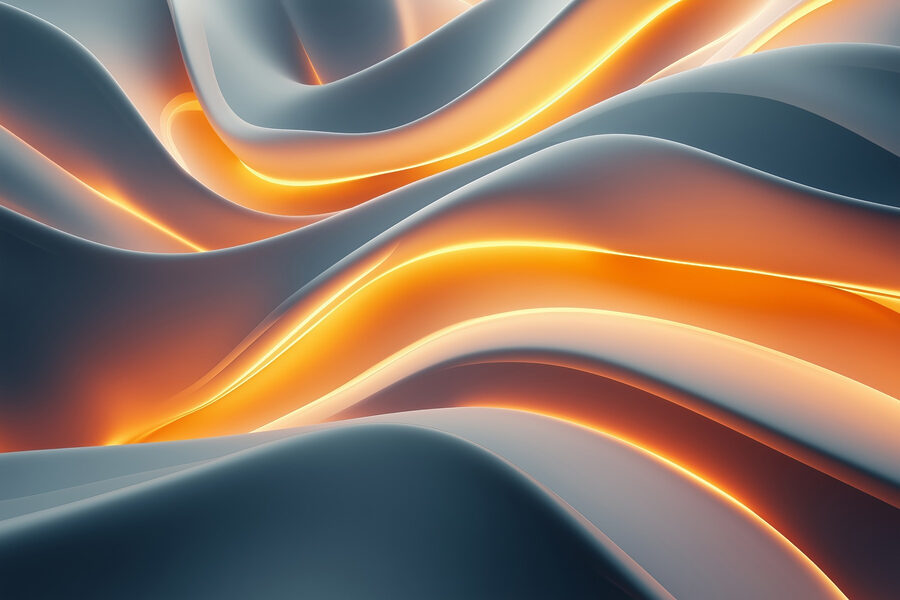 Ondas fluidas de colores suaves.