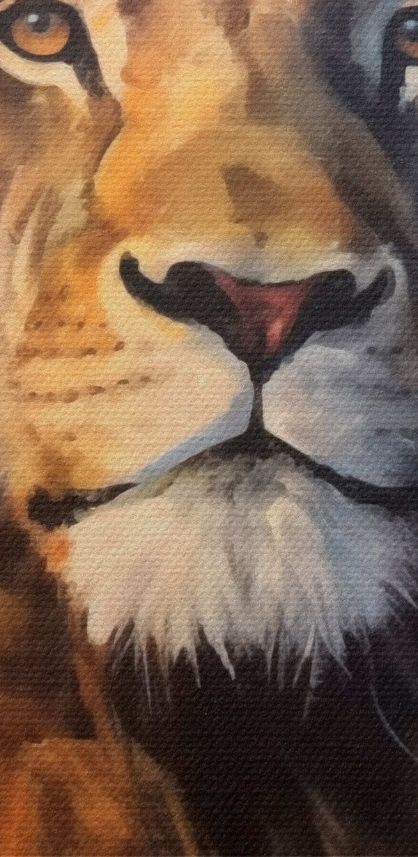 Painting of a lion Painting of a lion