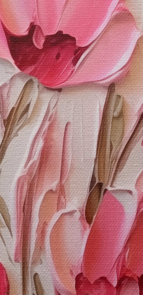 Painting of pink flowers Painting of pink flowers