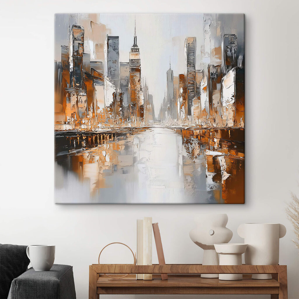 Painting of a city
