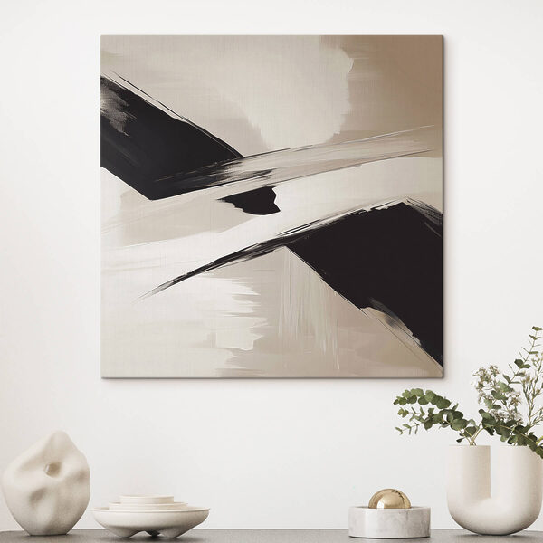 Black and white brush strokes Black and white brush strokes