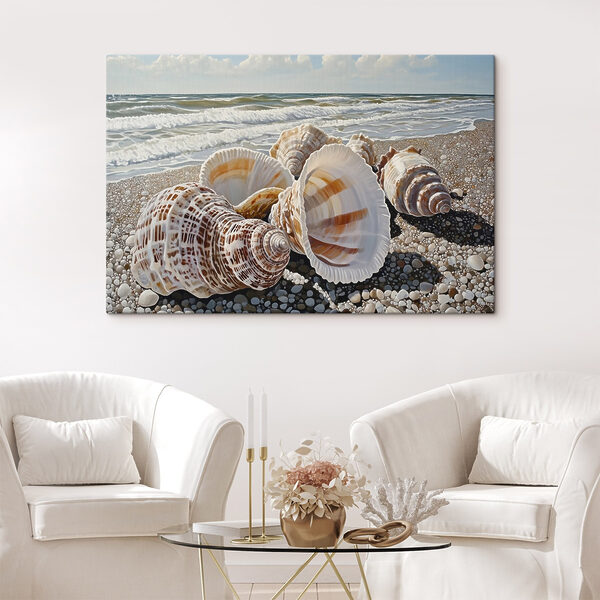 Cuadros Cuadros Conchas marinas en la playa (SKU: s42333)