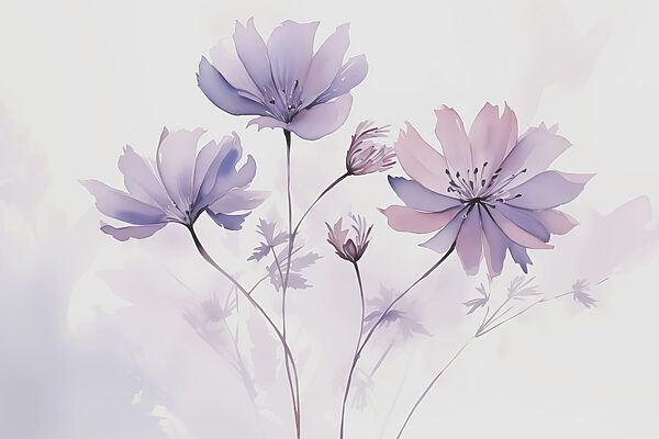 Grupo de flores moradas Grupo de flores moradas