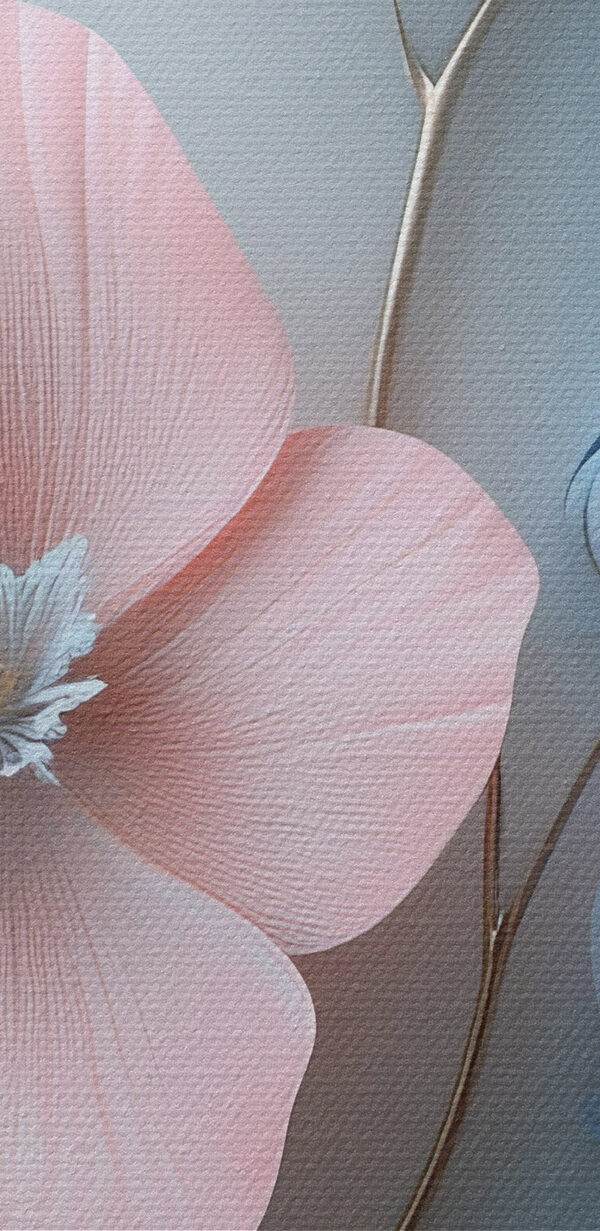 Group of flowers on a white surface