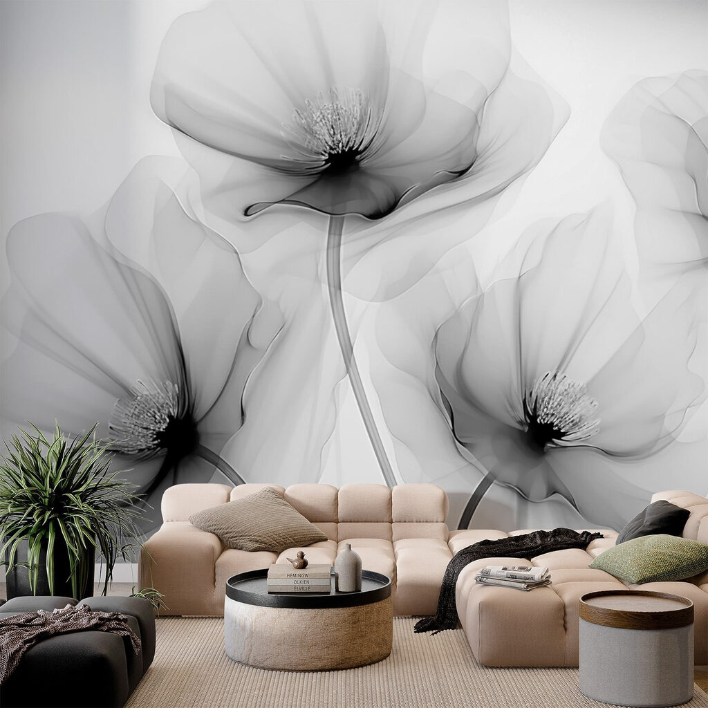 Group of flowers with white petals