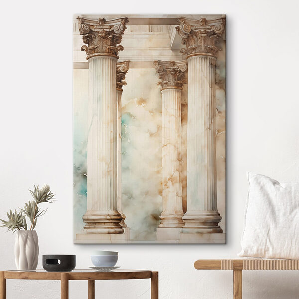 Cuadros Conjunto de columnas blancas