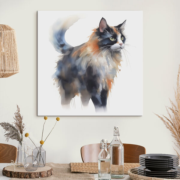 Cat with long whiskers