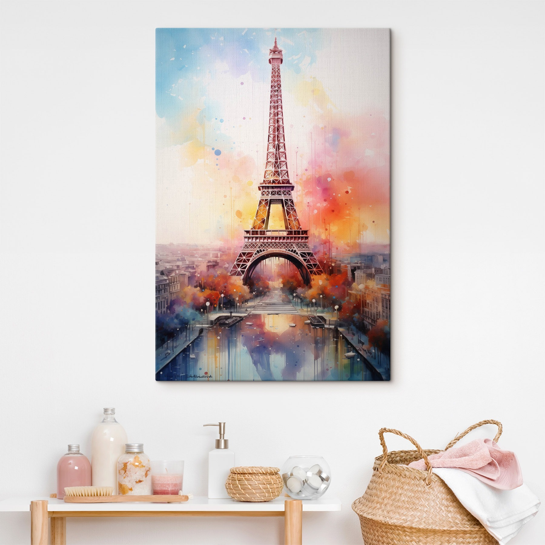 Painting of a tower Painting of a tower