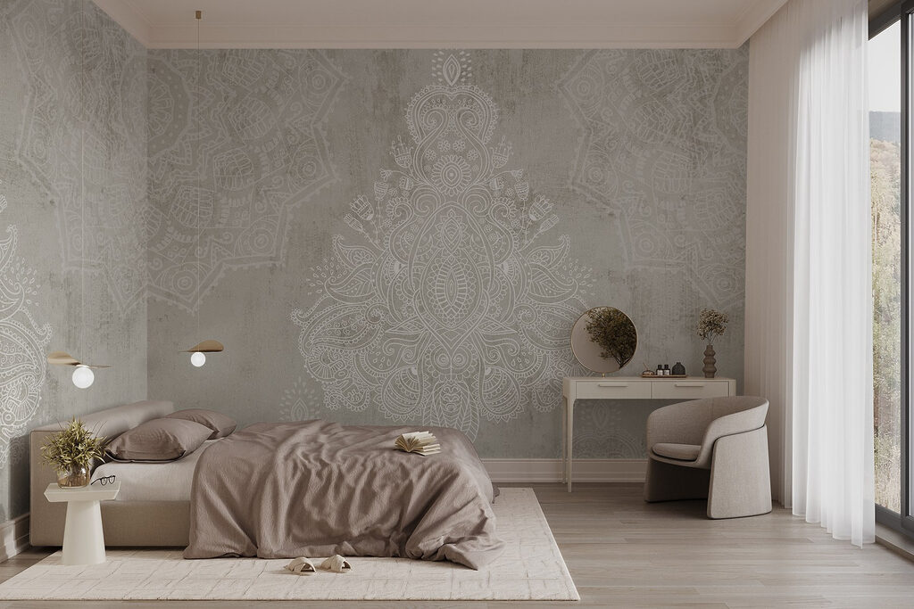 White and grey patterned background