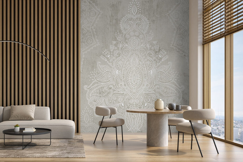 White and grey patterned background