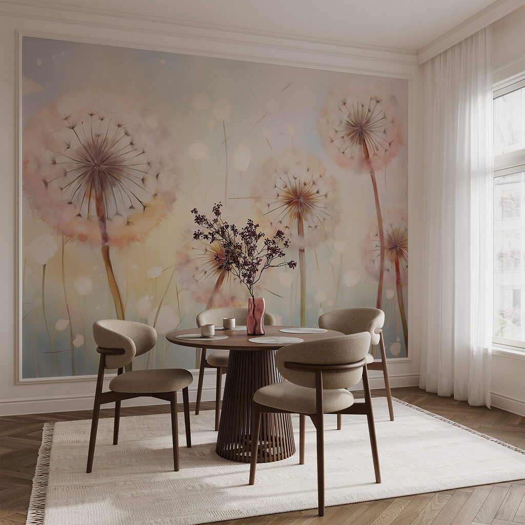 Painting of dandelions