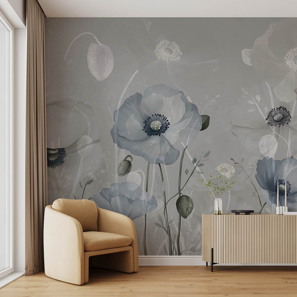 Delicate blooms in soft hues
