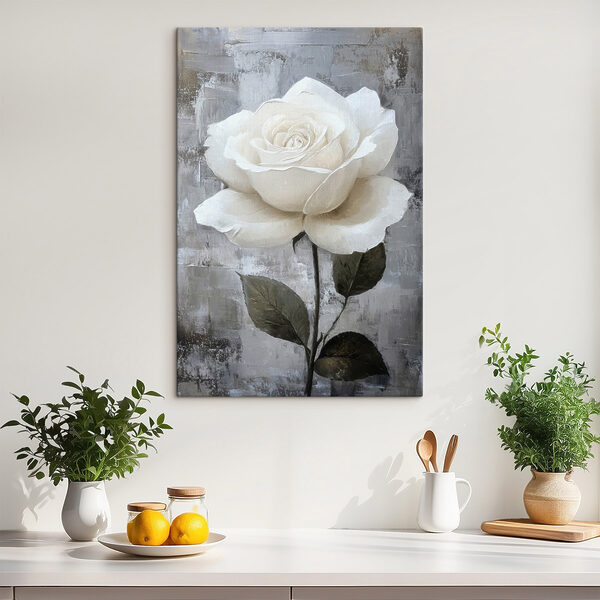 Cuadros Cuadros Cuadro de una rosa blanca (SKU: s42185)