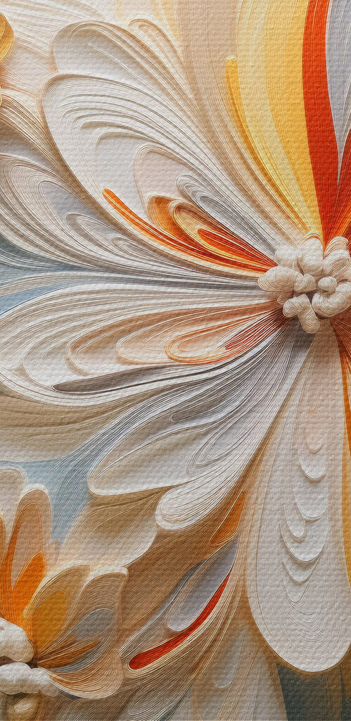 Delicate petals in soft hues