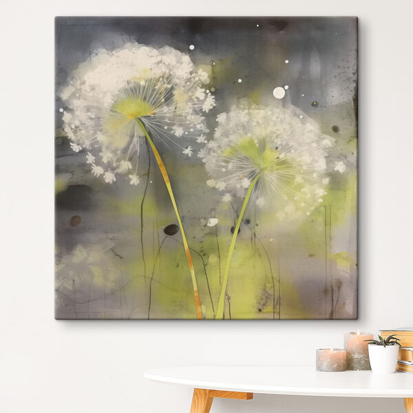 Delicate white flowers in soft hues