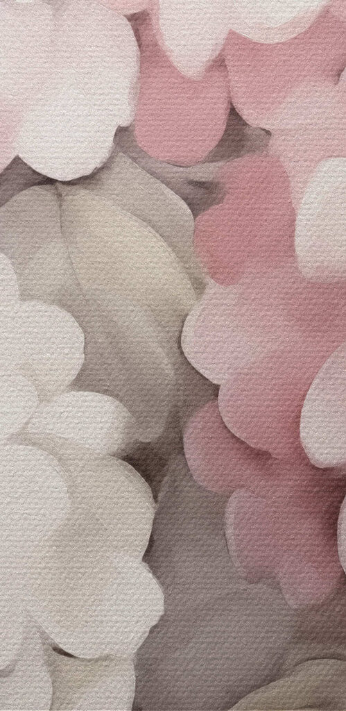 Painting of pink flowers Painting of pink flowers