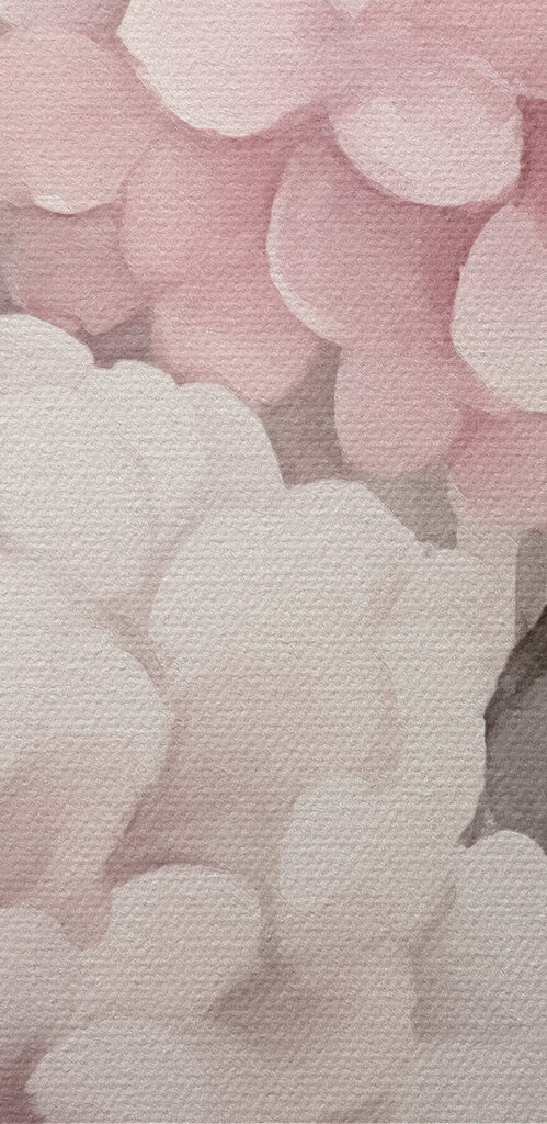 Painting of pink flowers Painting of pink flowers