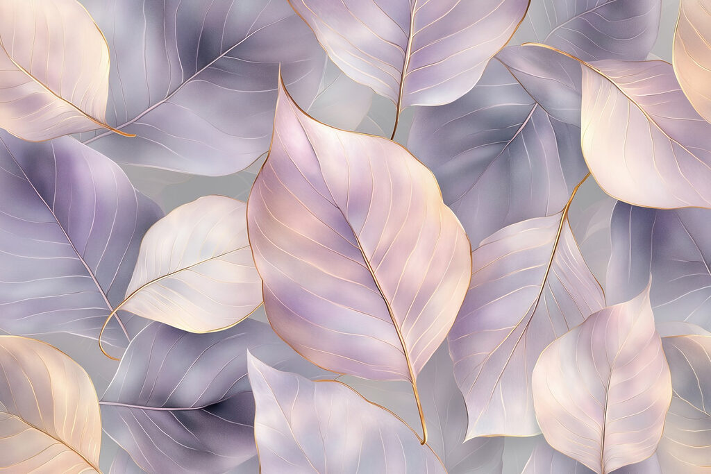 Delicate leaves in soft hues Delicate leaves in soft hues