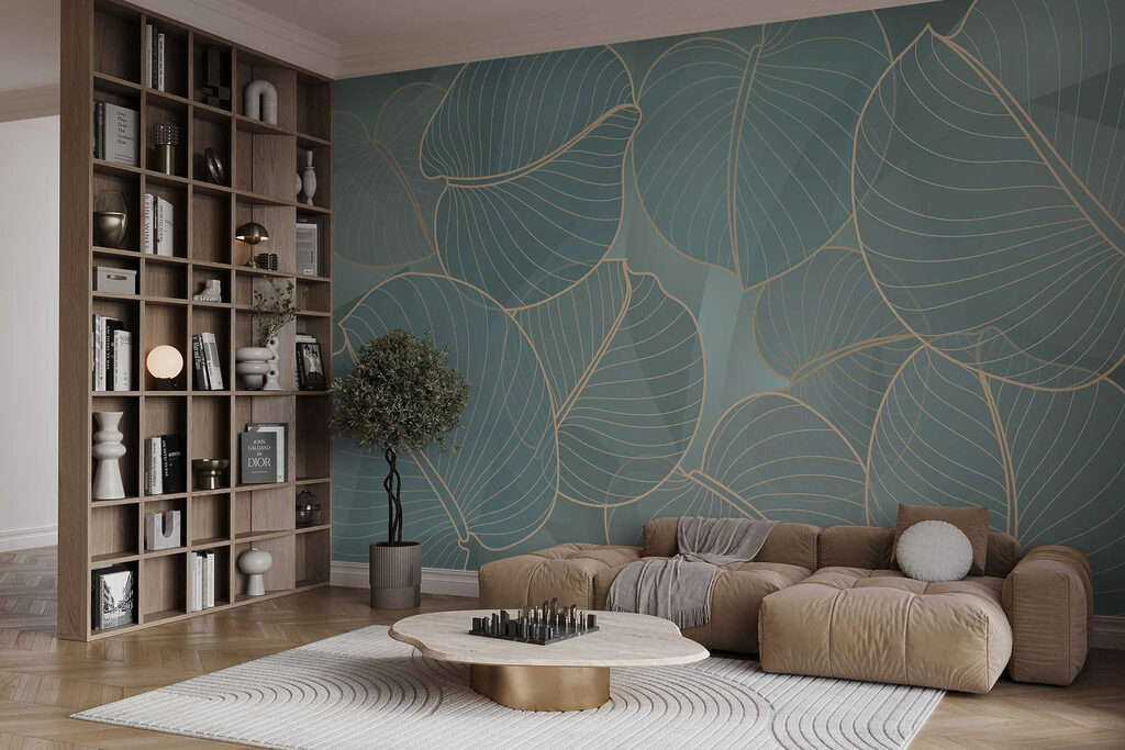 Natural leaf patterns in soft hues Natural leaf patterns in soft hues