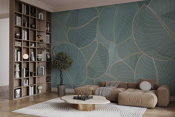 Natural leaf patterns in soft hues Natural leaf patterns in soft hues