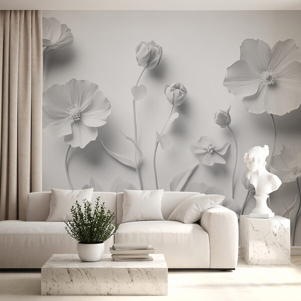 Group of white flowers Group of white flowers