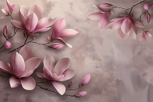 Delicate petals in soft hues