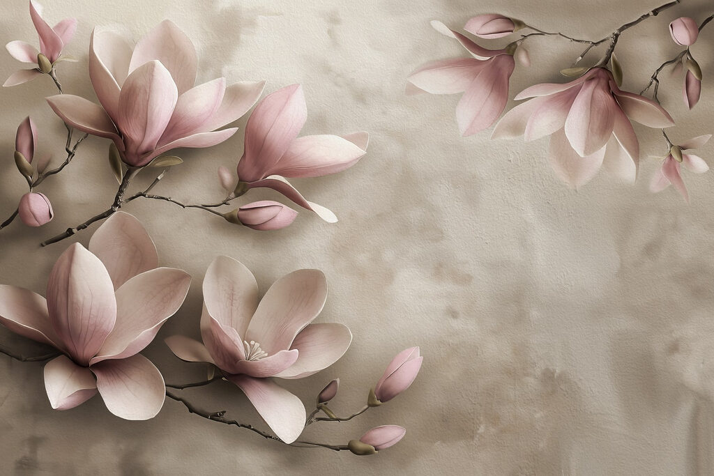 Delicadas flores en suaves tonos pastel Delicadas flores en suaves tonos pastel