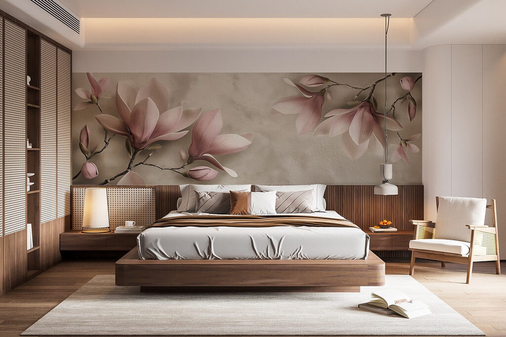 Delicate blooms in soft pastel hues