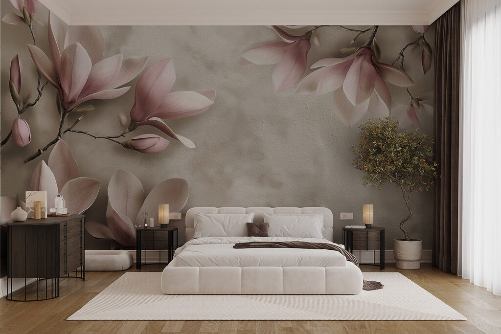 Delicate blooms in soft pastel hues