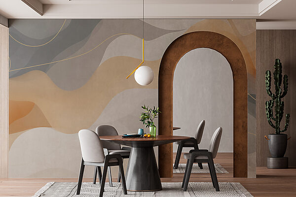 Fondo blanco y gris con líneas onduladas Fondo blanco y gris con líneas onduladas