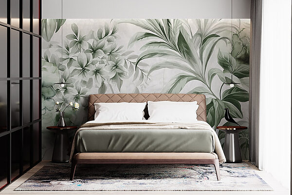 Frescos motivos botánicos en tonos verdes Frescos motivos botánicos en tonos verdes