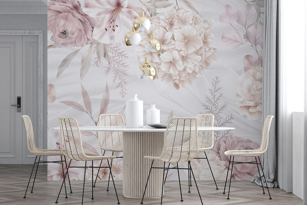 Soft pastel blooms on gentle backdrop Soft pastel blooms on gentle backdrop