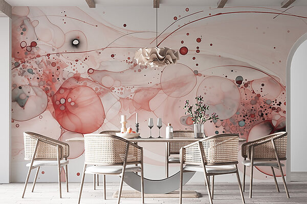 Flowing colors in soft harmony