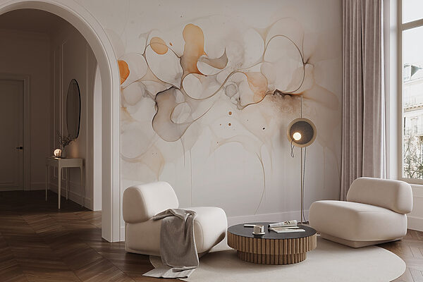 Ethereal hues in flowing abstraction