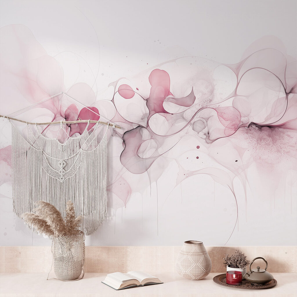 Soft swirls of delicate hues