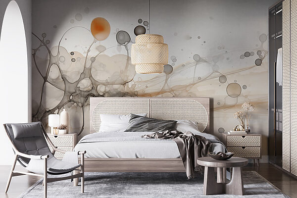 Fotomurales Fotomurales Formas abstractas en colores suaves (SKU: w02750)