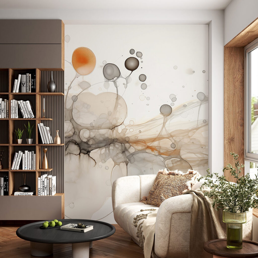 Abstract shapes in soft colors