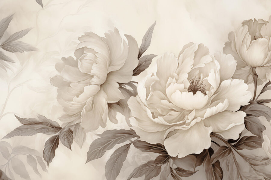 Delicadas flores en tonos suaves