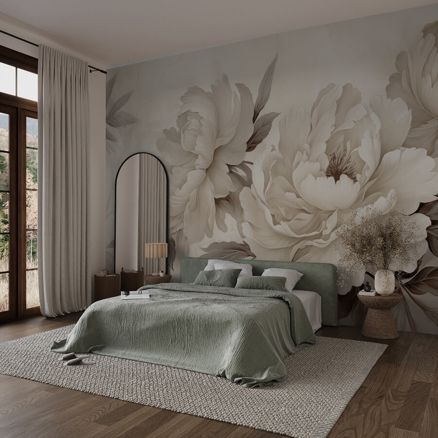 Delicadas flores en tonos suaves