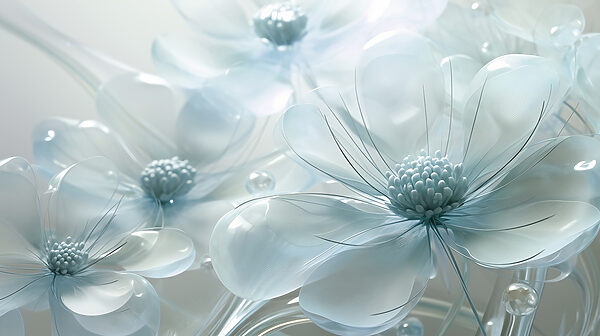 Delicadas flores con suaves tonos pastel Delicadas flores con suaves tonos pastel