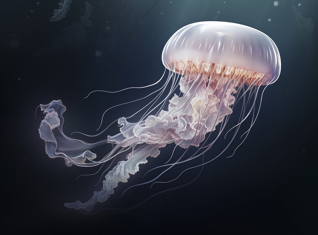Medusas en el agua Medusas en el agua