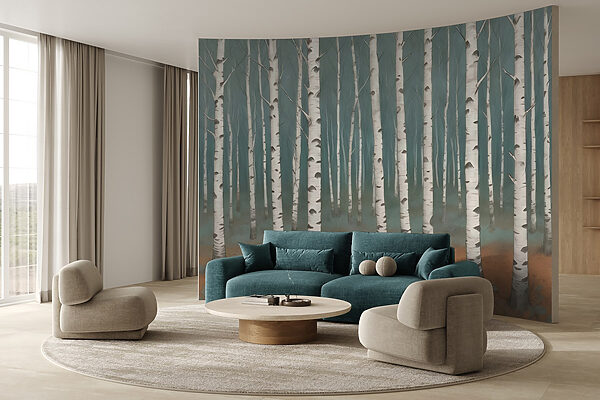 Group of trees in a forest