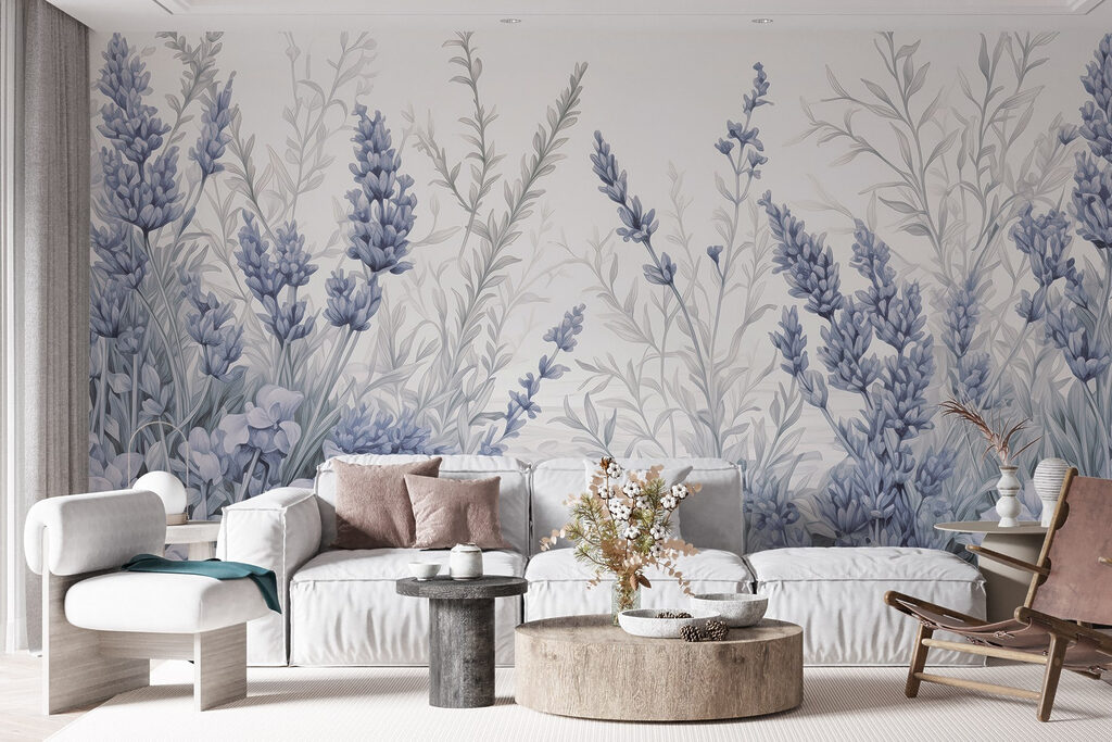 Delicate hues of blooming lavender