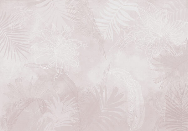 White and pink floral pattern