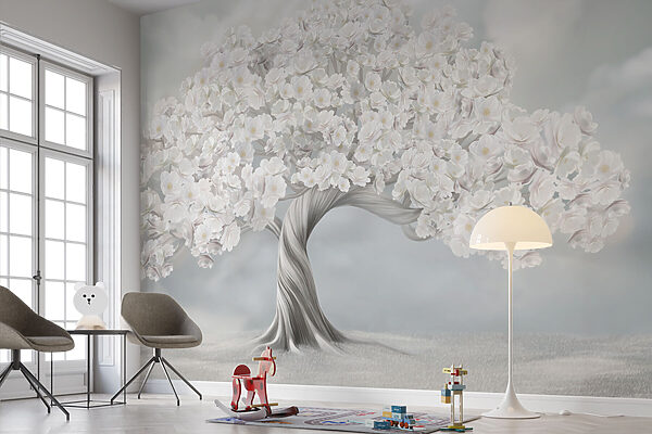 Árbol de flores blancas Árbol de flores blancas