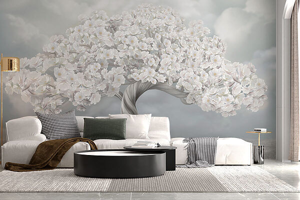 Árbol de flores blancas Árbol de flores blancas